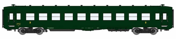 REE Modeles VB-140 - 2nd Class French Passenger Coach DEV AO B10 U52